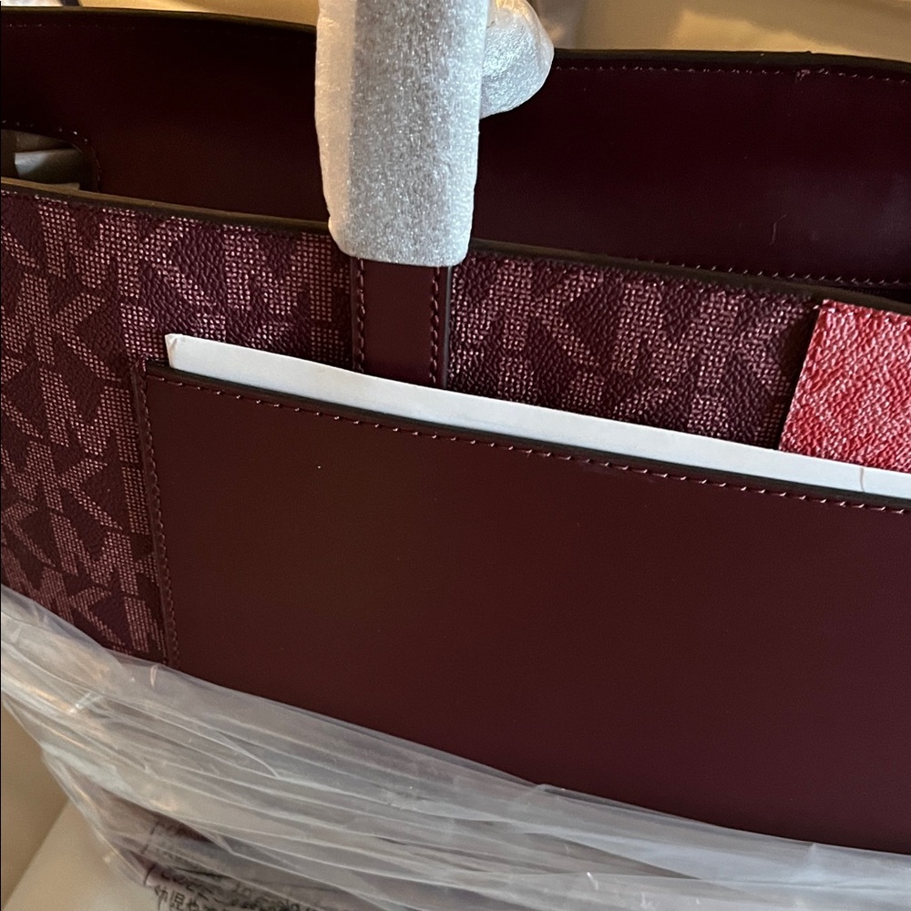 Michael Kors Two-Tone Pink and Purple Tote - Picture 7 of 14